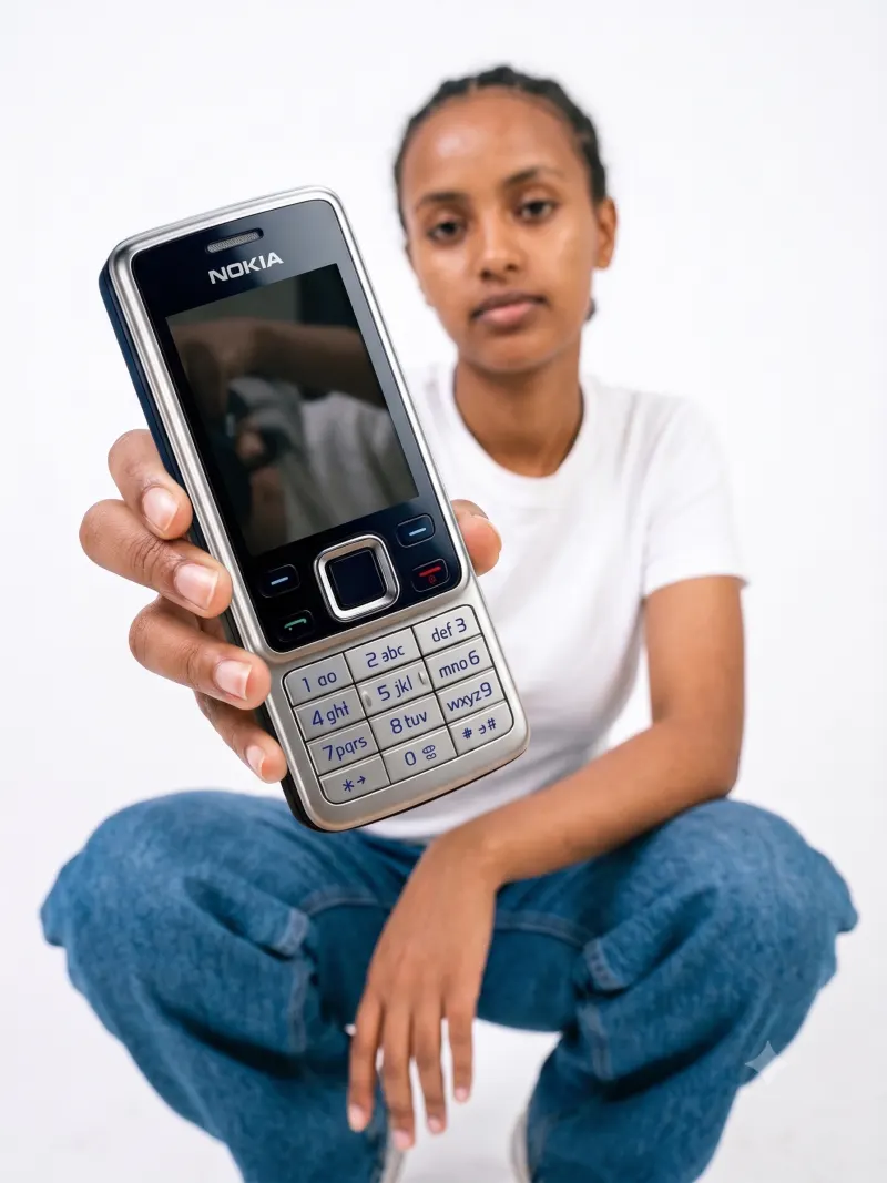 Nokia 6300 held by a model at Hanika Balay